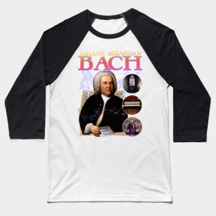 BACH RAP TEE Johann Sebastian Bach Cool Vintage Retro 90's Graphic Classical Composer Band T-Shirt Baseball T-Shirt